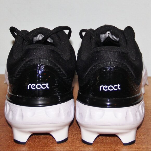 Nike Alpha Huarache Elite 4 Low MCS Baseball Cleats Mens 9.5 Black White - Picture 5 of 6